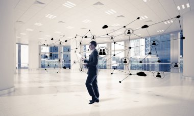 3d ofis iç zarif işadamı 