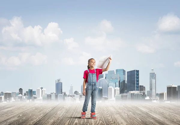 Schattige jongen meisje — Stockfoto