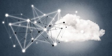 Arka plan resmi sosyal bağlantı kavramı ile 