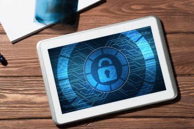 Web güvenlik ve teknoloji kavramı  