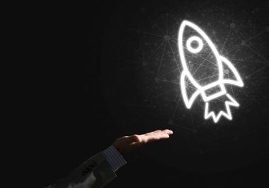 Roket parlayan simgesi