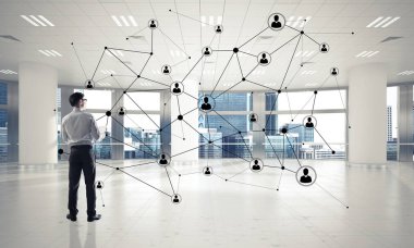 3d ofis iç zarif işadamı 