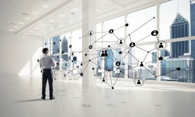 3d ofis iç zarif işadamı 