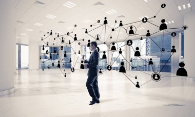 3d ofis iç zarif işadamı 