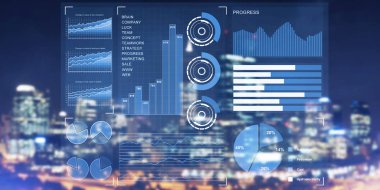 gece parlayan şehir, Modern teknolojileri en iyi duruma getirme ve yeni ilerleme adım yapma aracı olarak karşı sanal arabirim