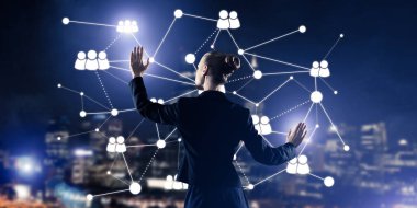 işkadını gece cityscape karşı 