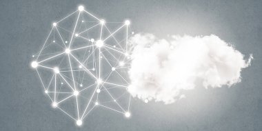 Arka plan resmi sosyal bağlantı kavramı ile 