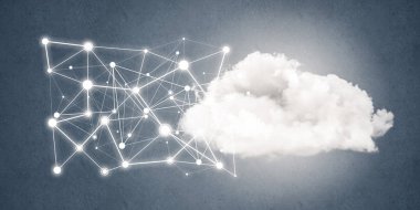 Arka plan resmi sosyal bağlantı kavramı ile 