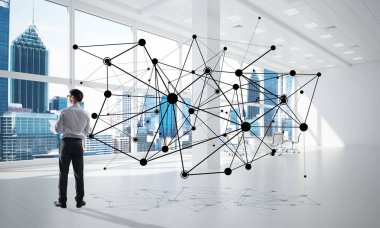 modern ofis iç işadamı