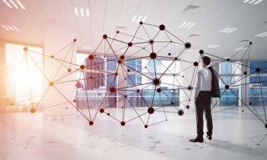 modern ofis iç işadamı