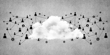 Bağlantı ve veri paylaşımı için kablosuz teknolojiler soyut bir kavram olarak