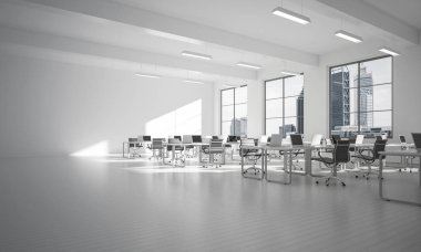 Modern boş zarif ofis 