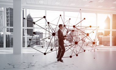 modern ofis iç işadamı