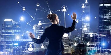 işkadını gece cityscape karşı 