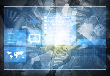 Medya tıp arka plan 