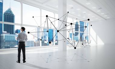 modern ofis iç işadamı