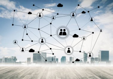 Ağ ve sosyal iletişim etkili busin için aracı olarak