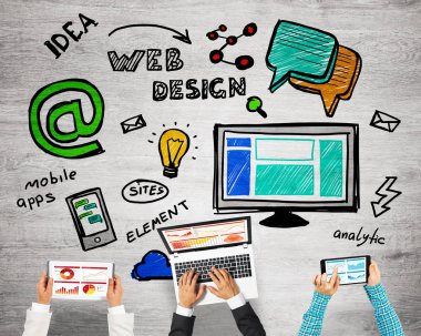 Bir grup insan cihazlar ile 