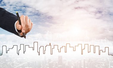 Stylus inşaat projesiyle insan tasarımcısının eli