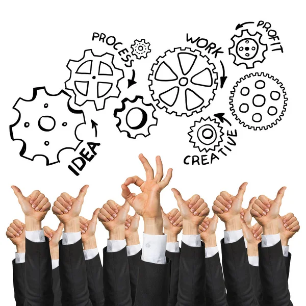 Affärs- och teamwork-koncept — Stockfoto