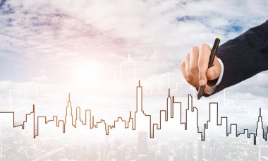 Stylus inşaat projesiyle insan tasarımcısının eli