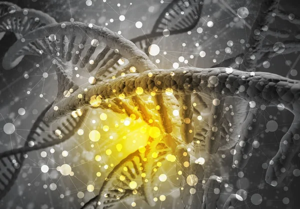 Sfondo molecole di DNA — Foto Stock