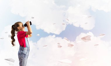 Küçük tatlı kız. 