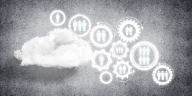 Bağlantı ve veri paylaşımı için kablosuz teknolojiler soyut bir kavram olarak