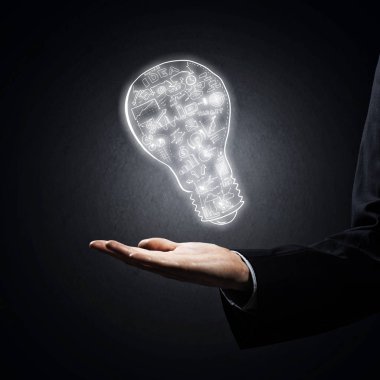 İş adamının kapanışı Palm 'da taslak fikri gösteriyor