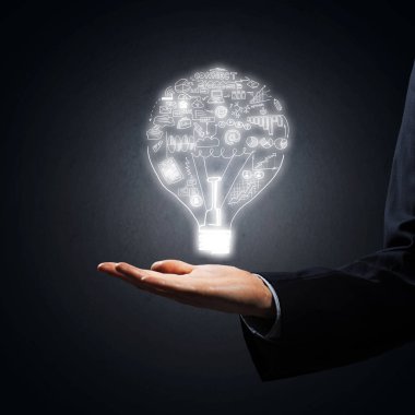 İş adamının kapanışı Palm 'da taslak fikri gösteriyor