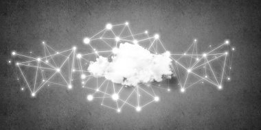 bulut bilgi işlem bağlantı kavramı beton duvar