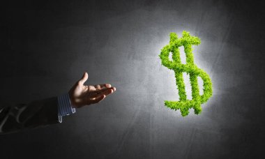 Yeşil otların erkek el dolar işareti tutarak kapanışını yaptı