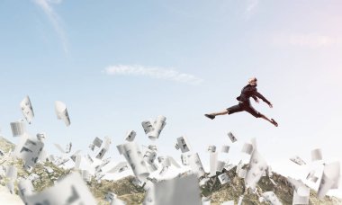 Çekici bir iş kadını.