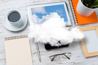 modern çalışma alanı'nın Üstten Görünüm