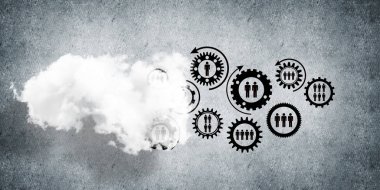 Bağlantı ve veri paylaşımı için kablosuz teknolojiler soyut bir kavram olarak