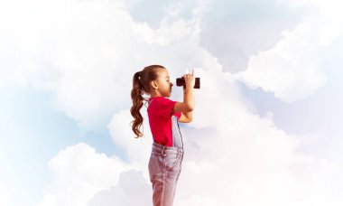 Küçük tatlı kız. 