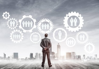 işadamı modern cityscape arıyorsunuz