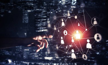 Modern kablosuz teknolojiler communucation aracı olarak oluşturma 