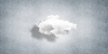 Beton duvarda bulut hesaplama bağlantısı olan arkaplan resmi