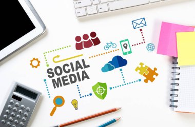 Sabit yaşam konsepti sunan cihazları ve sabit şeyleri olan iş yeri