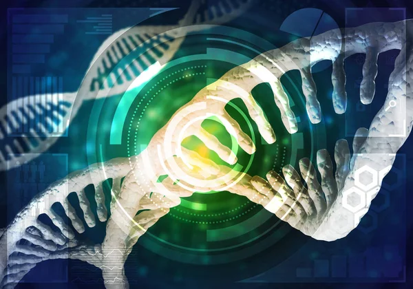 Background Image Dna Molecule Research Concept Rendering — Stock Photo, Image