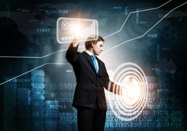 Sanal finansal analizlerle çalışan borsacı. Dünya ekonomisi eğilimleri ve küresel finans piyasası. Forx market alım satım uygulamasında çalışan bir borsacı. İş dünyasındaki yenilik teknolojisi.