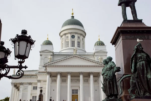 Famous white cathedral of Helsinki, Finland — Stock Photo, Image