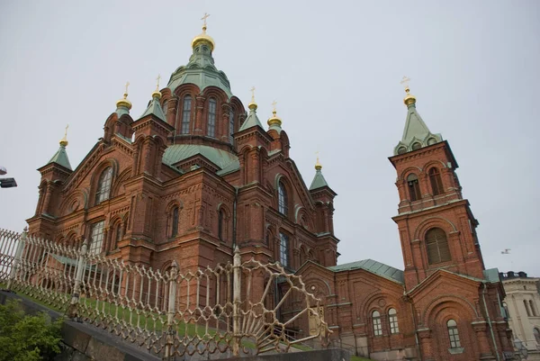 Russian orthodox Uspensky Cathedral in Helsinki, Finland — Stock Photo, Image