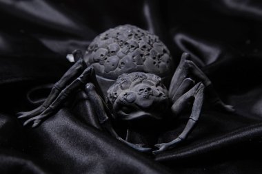 black dark scull spider clipart