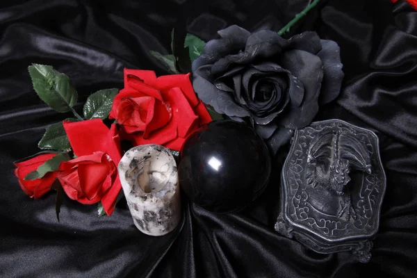 Moda gótica accesorios oscuros —  Fotos de Stock
