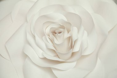 güzel el yapımı origami beyaz kağıt gül