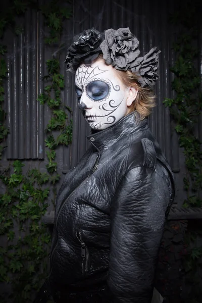 Horror make up halloween woman — Stock Photo, Image