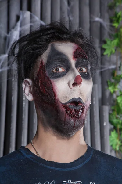 korkunç lanet olası ölü kötü palyaço portre