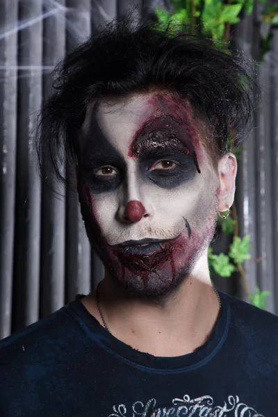 korkunç lanet olası ölü kötü palyaço portre